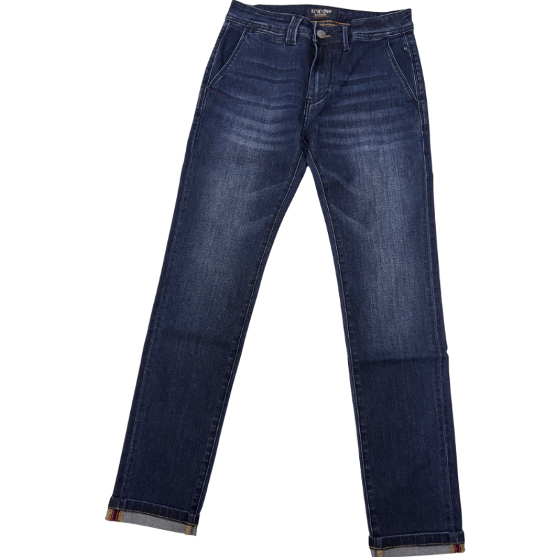 JEANS CUCITURE INTERNE BORDEAUX