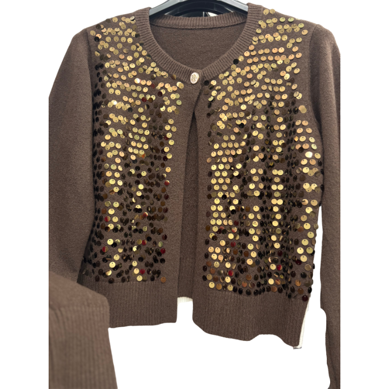 GIACCHINA CROP CON PAILLETTES